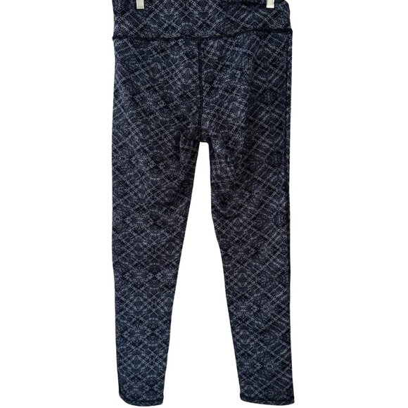 RBX Black White Geometric Pattern Leggings Women’s Size Large - Picture 7 of 7